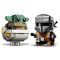 LEGO 75317 BrickHeadz Star Wars The Mandalorian & The Child ‘Baby Yoda’ Building Toy, Collectible Model Figures Set, Gift Idea